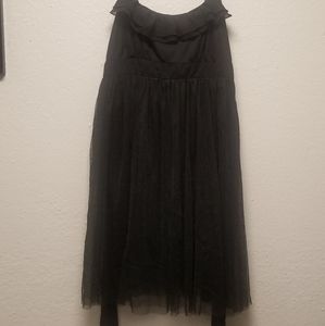 Black flowy holiday LBD